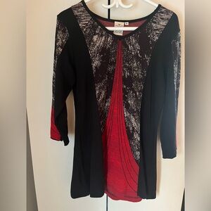 Parsley & Sage Black and Red Tunic